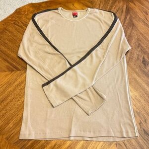 BUFFALO David Bitton long sleeve beige/brown - size XL